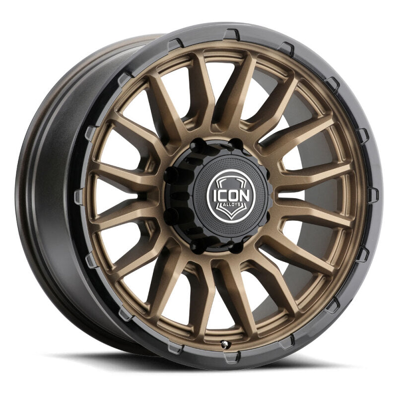 ICON Alloys Cajon 20x9 / 8x6.5 / 12mm / 5.5in BS Satin Bronze Wheel w/ GB Lip