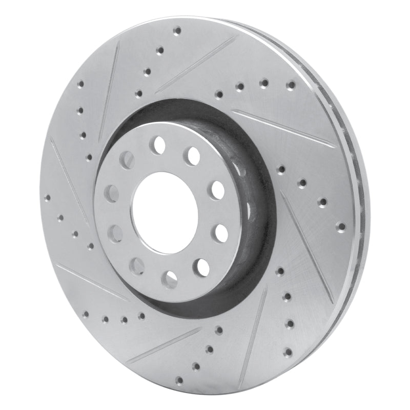 R1 02-05 Volkswagen Passat (USA/Canada) Front Left Drilled & Slotted Silver Brake Rotor