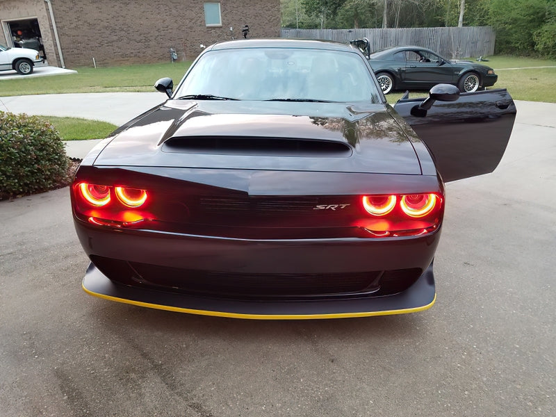 Oracle 15-23 Dodge Challenger LED Headlight Halo Kit - Red