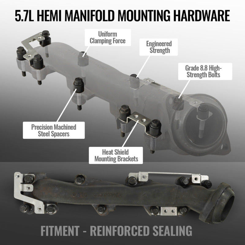BD Diesel 09-26 RAM/Dodge/Jeep 5.7L Hemi Manifold Bolt & Spacer Kit