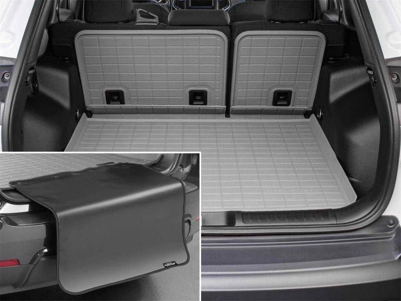 WeatherTech 21-26 Cadillac Escalade Behind Seating w/Bumper Protector SeatBack Cargo Liner - Grey