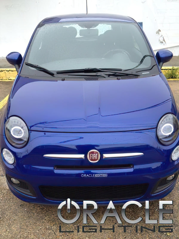 Oracle 12-17 Fiat 500 LED Headlight Halo Kit - UV/Purple