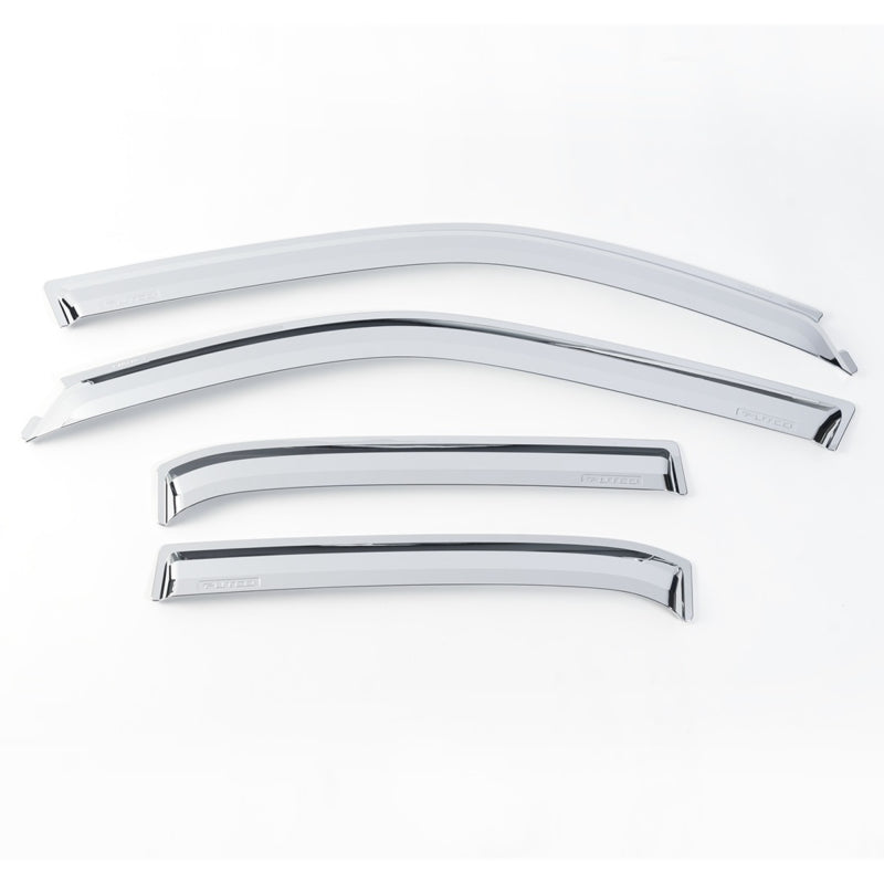 Putco 14-18 Chevy Silverado LD - 4 Door - Crew Cab Element Chrome Window Visors