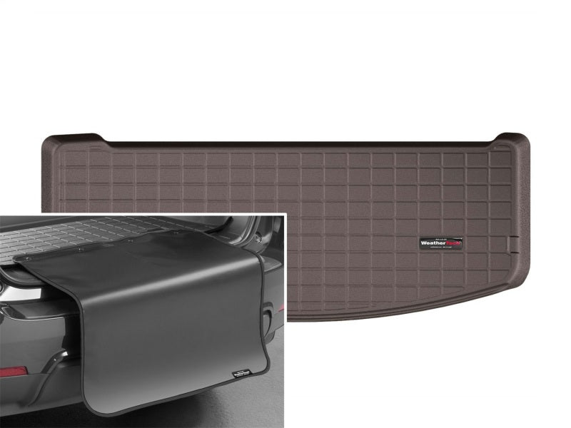 WeatherTech 2020+ Kia Telluride Cargo With Bumper Protector - Cocoa