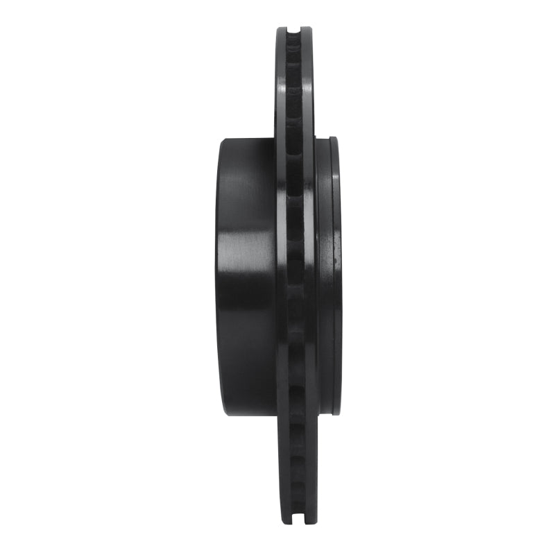 R1 02-10 Saab 9-5 Rear Left Drilled & Slotted Black Brake Rotor