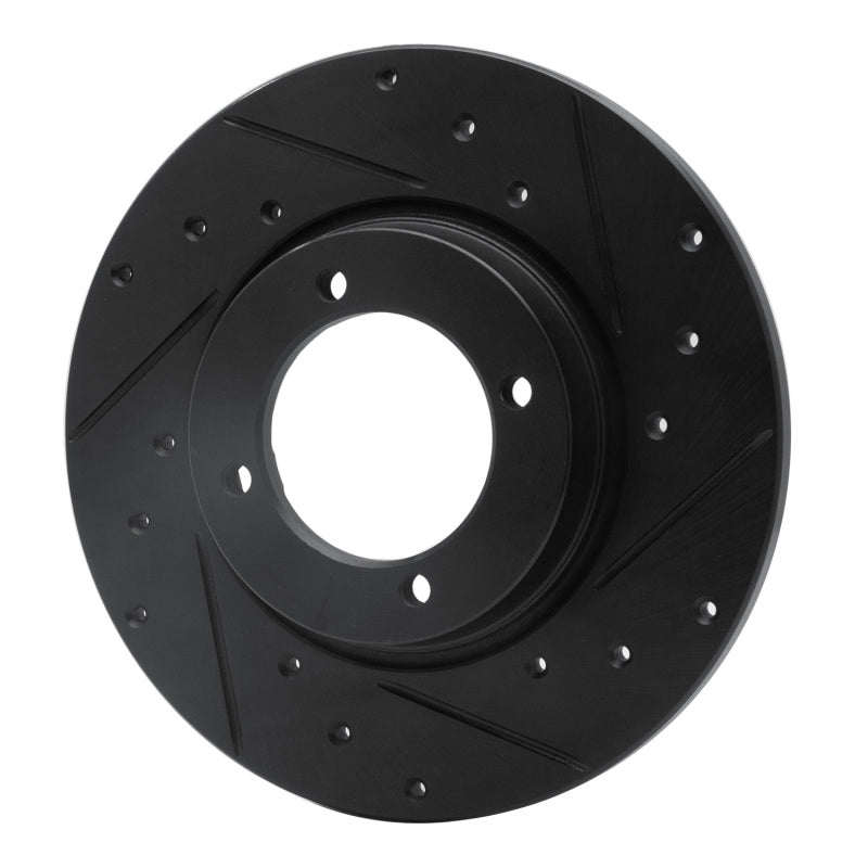 R1 74-84 Ford COURIER (USA/Canada) Front Right Drilled & Slotted Black Brake Rotor