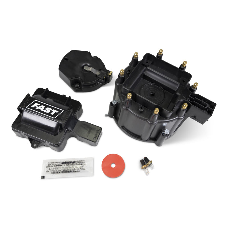 FAST Cap/Coil/Cover Kit, Hei Distributor, Black