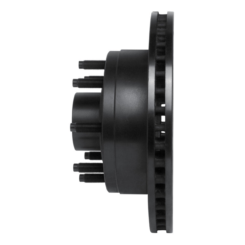 R1 1986-1994 Ford F-250 2WD (Excl Super Duty) Front Left Drilled & Slotted Black Brake Rotor