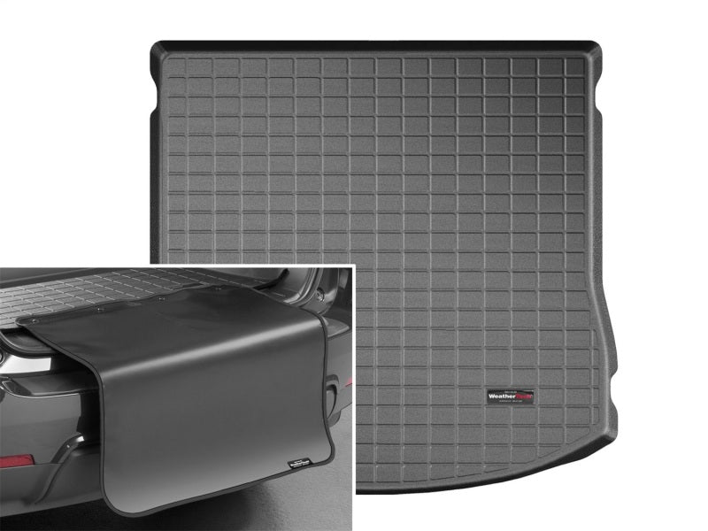 WeatherTech 13+ Hyundai Santa Fe Cargo Liners w/ Bumper Protector - Black