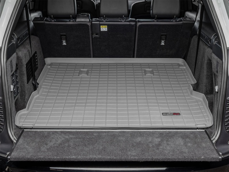 WeatherTech 2017+ Land Rover Discovery Cargo Liners - Grey (w/ 4 Zone Climate Control)