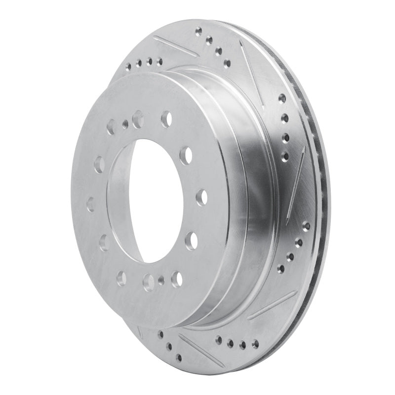 R1 01-09 Lexus GX470 Rear Right Drilled & Slotted Silver Brake Rotor