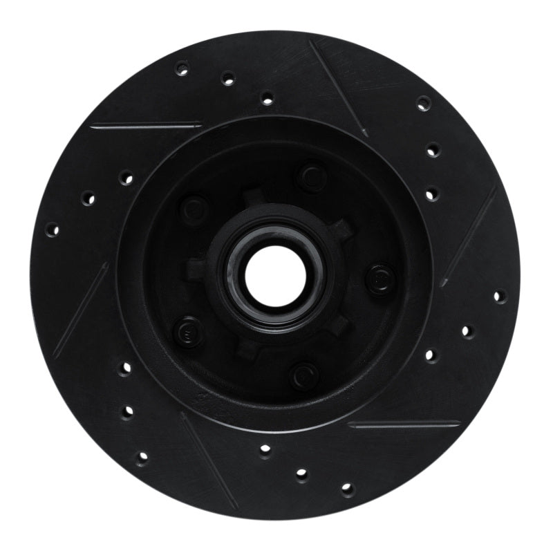 R1 78-78 Buick Regal Front Left Drilled & Slotted Black Brake Rotor