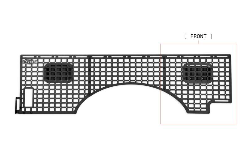 Addictive Desert Designs2023+ Ford Super Duty F250/350 Bed Side Molle - Passenger Side