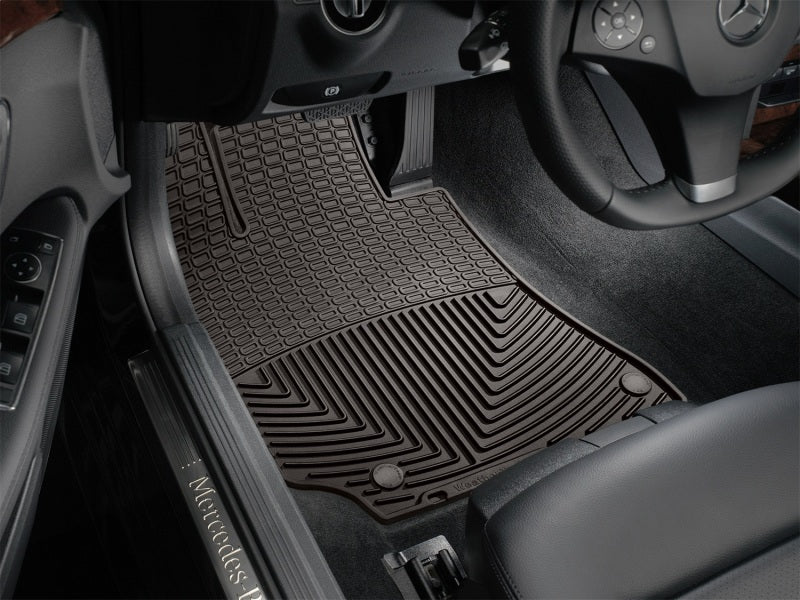 WeatherTech 2015+ Mercedes-Benz CLS-Class Front Rubber Mats - Cocoa