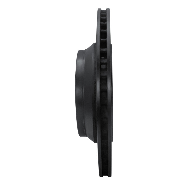 R1 07-17 Lexus LS460 Right Rear Drilled & Slotted Black Brake Rotor