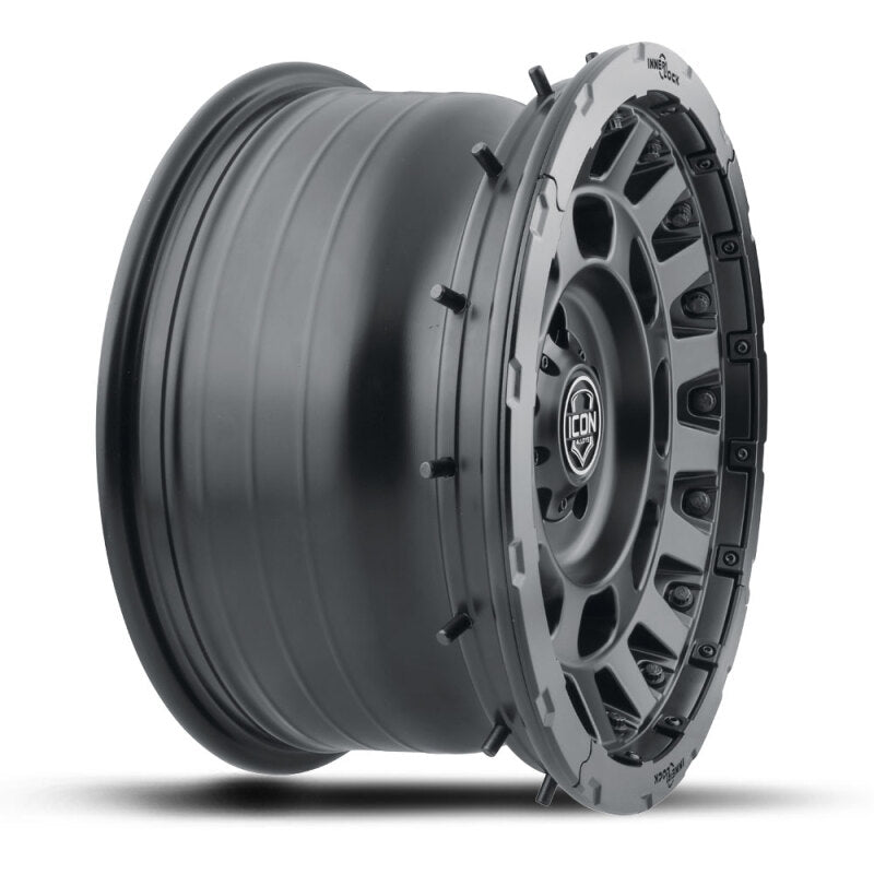 ICON Hammer Pro 17x8.5 / 6x5.5 / 25mm / 5.75in BS - Satin Black