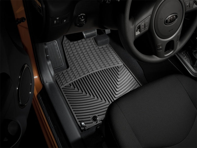 WeatherTech 10-13 Kia Soul Front Rubber Mats - Black