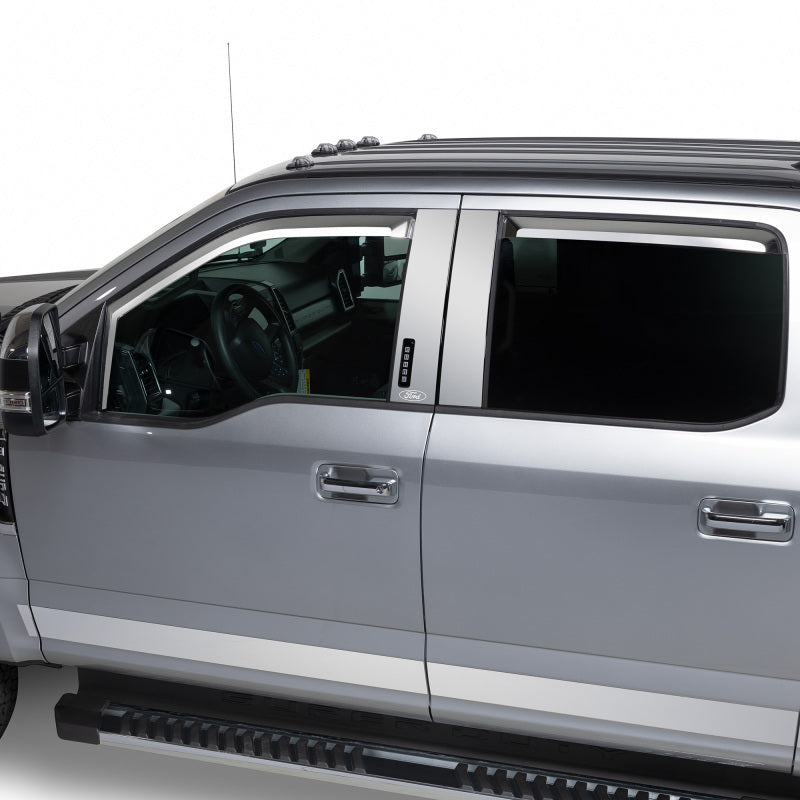 Putco 2021 Ford F-150 Super Crew Element Chrome Window Visors (Set of 4)