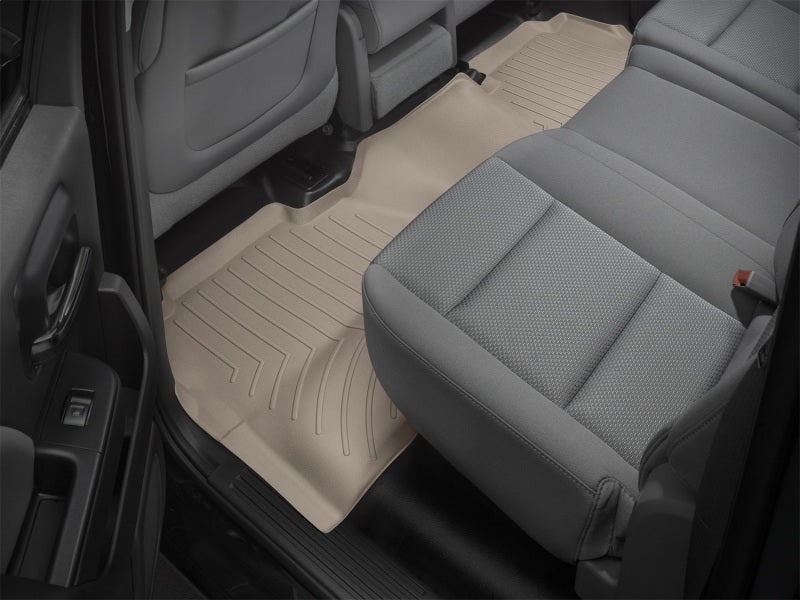 WeatherTech 14-15 Chevrolet Silverado 1500 (w/ OEM Rear Under Seat Storage) Rear FloorLiner - Tan