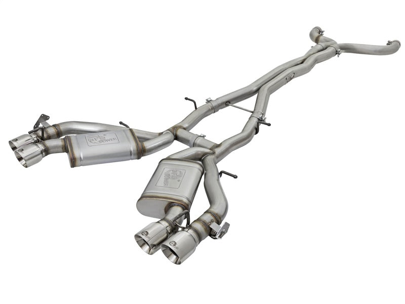 aFe MACH Force XP 3in 304 Stainless Steel Cat-Back Exhaust 16-17 Chevy Camaro SS V8-6.2L