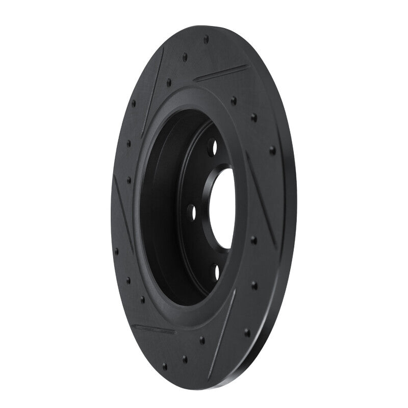 R1 19-26 Mercedes-Benz A200 (Mexico) Rear Right Drilled & Slotted Black Brake Rotor