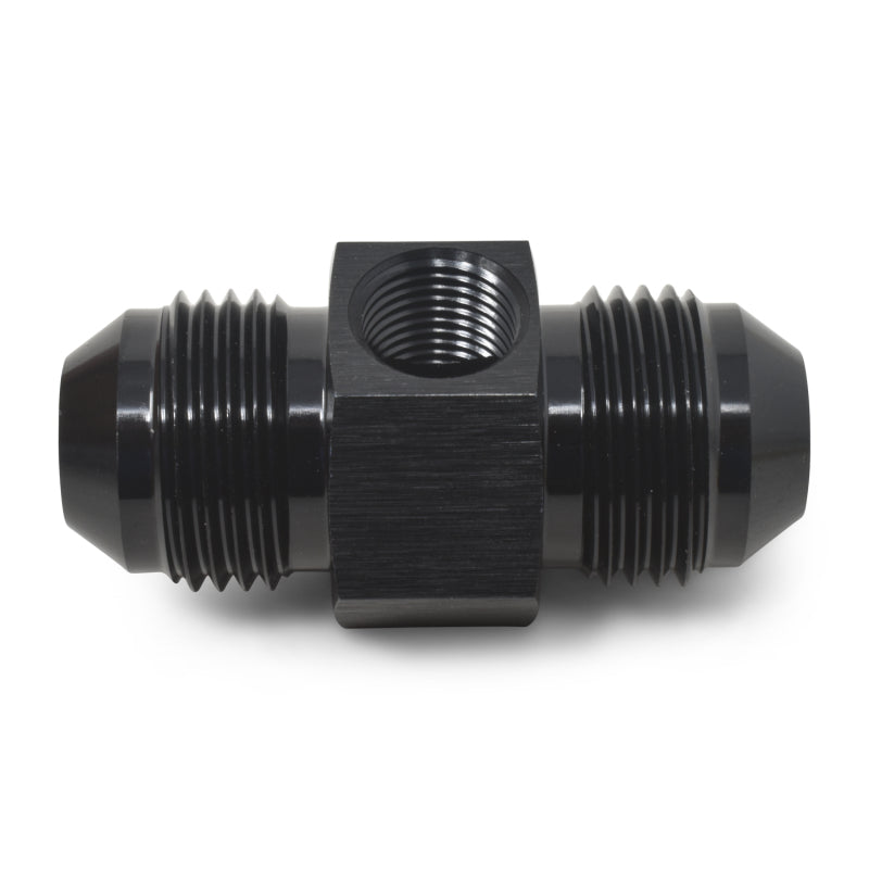 Russell Fitting -8 An Union With 1/8in Npt Pressure Port Blk Anodize