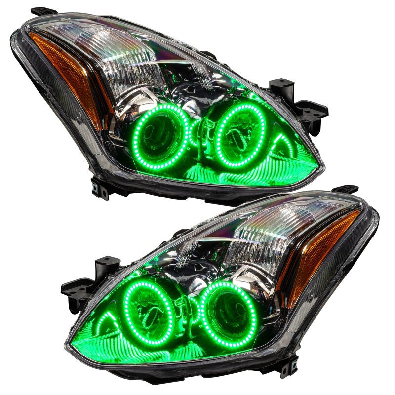 Oracle 10-12 Nissan Altima Coupe LED Headlight Halo Kit - Green