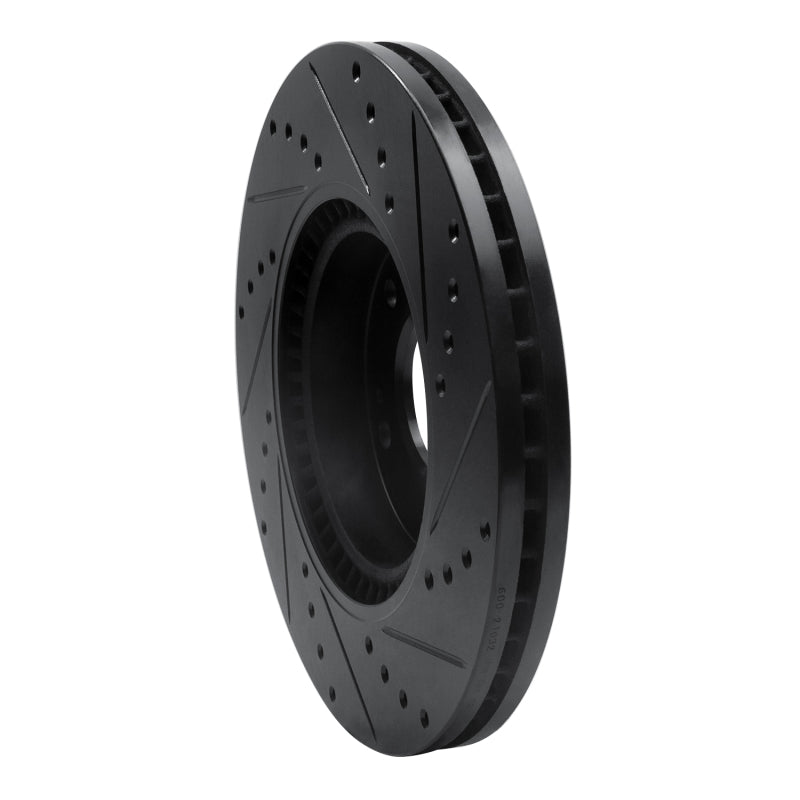 R1 12-16 Kia Sportage (USA/Canada) Front Left Drilled & Slotted Black Brake Rotor