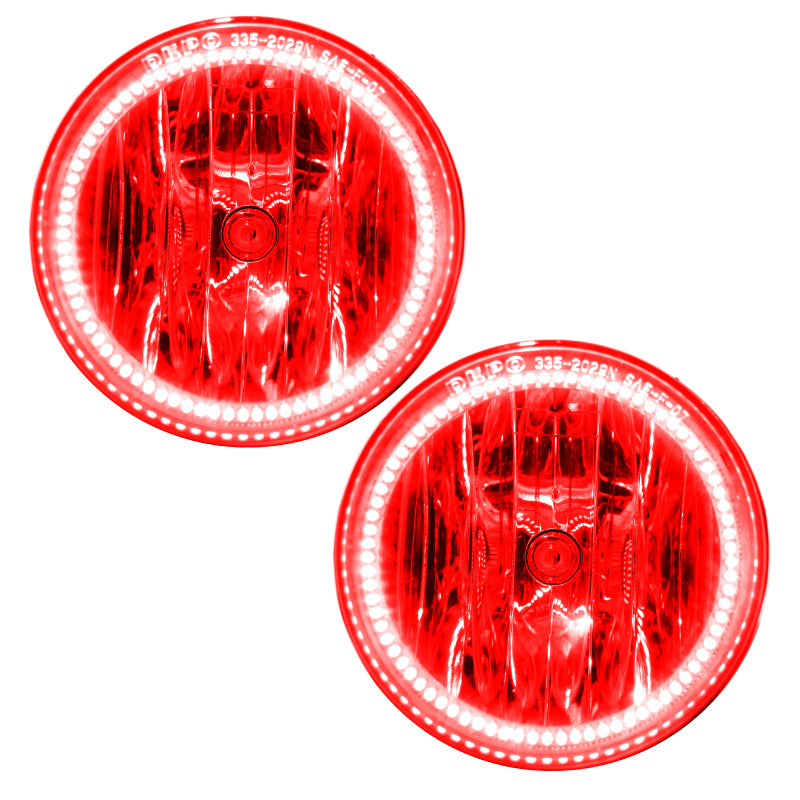 Oracle 01-04 Nissan Frontier LED Fog Light Halo Kit - Red