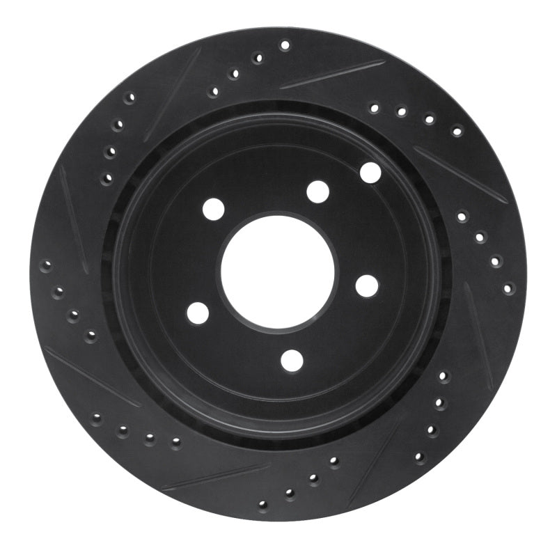 R1 95-97 Ford Ranger (USA/Canada) Front Right Drilled & Slotted Black Brake Rotor