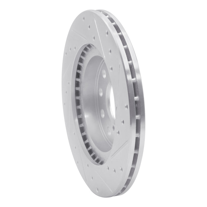 R1 92-95 Toyota MR2 Rear Left Drilled & Slotted Silver Brake Rotor