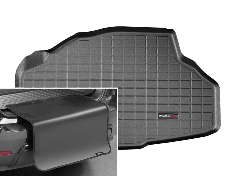 WeatherTech 2016+ Infinity Q50 Hybrid Cargo Liner With Bumper Protector - Black