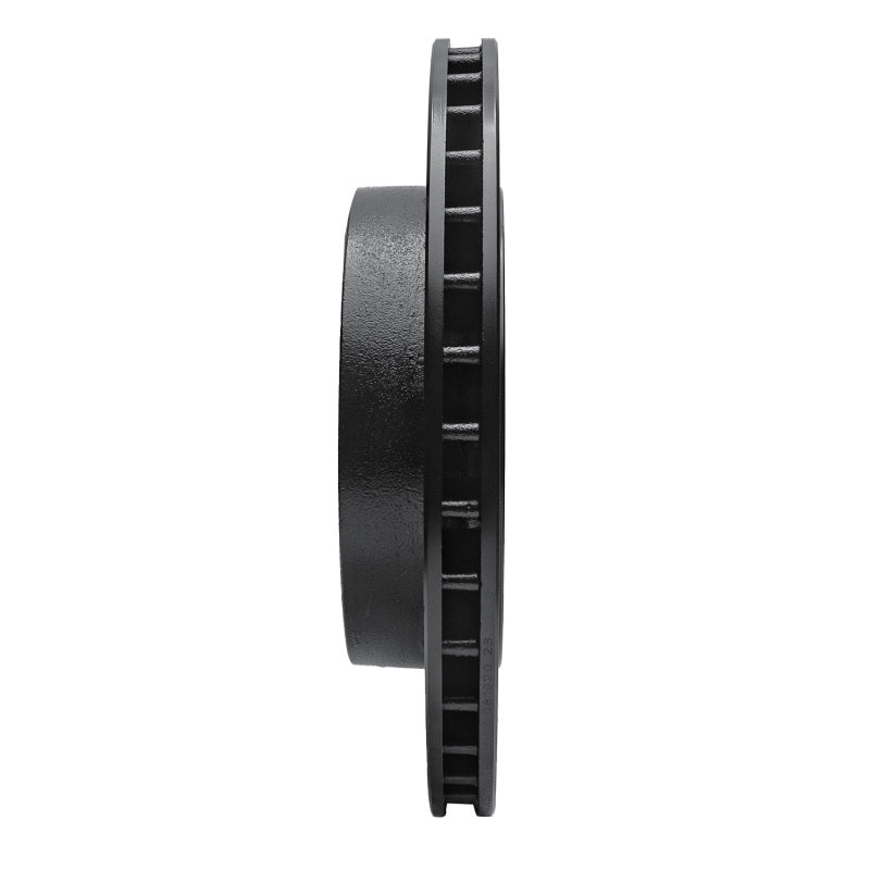 R1 06-10 Jeep Grand Cherokee Rear Right Drilled & Slotted Black Brake Rotor