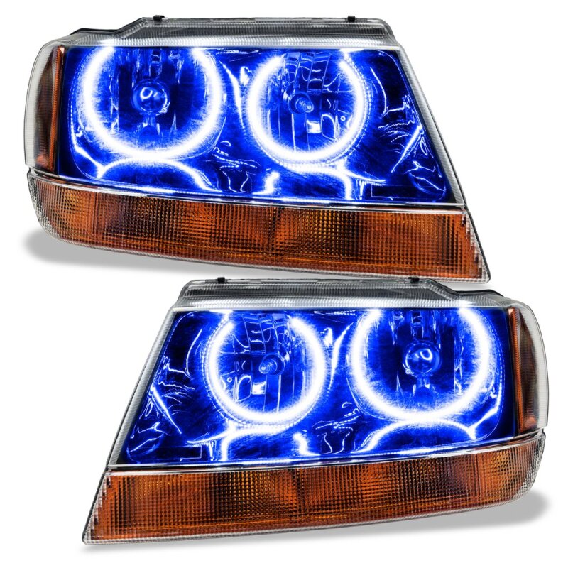 Oracle 99-04 Jeep Grand Cherokee LED Headlight Halo Kit - Blue