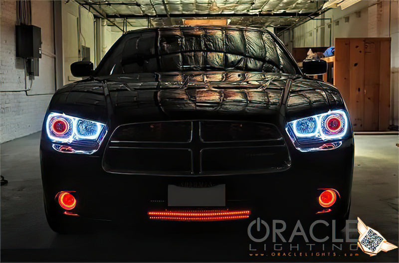 Oracle 11-12 Dodge Charger LED Fog Light Halo Kit - Blue