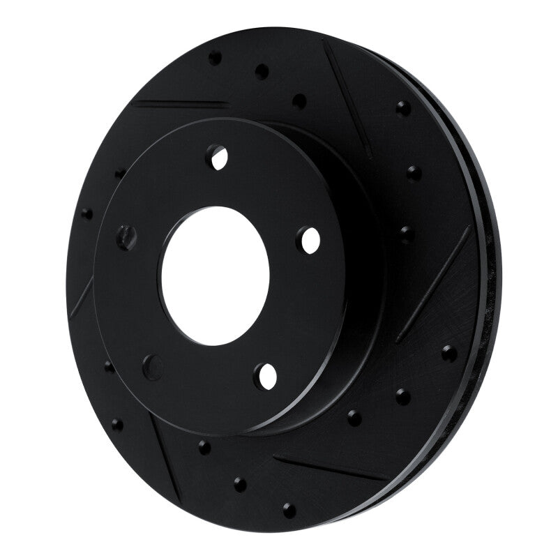 R1 82-88 Chevrolet Camaro Rear Right Drilled & Slotted Black Brake Rotor