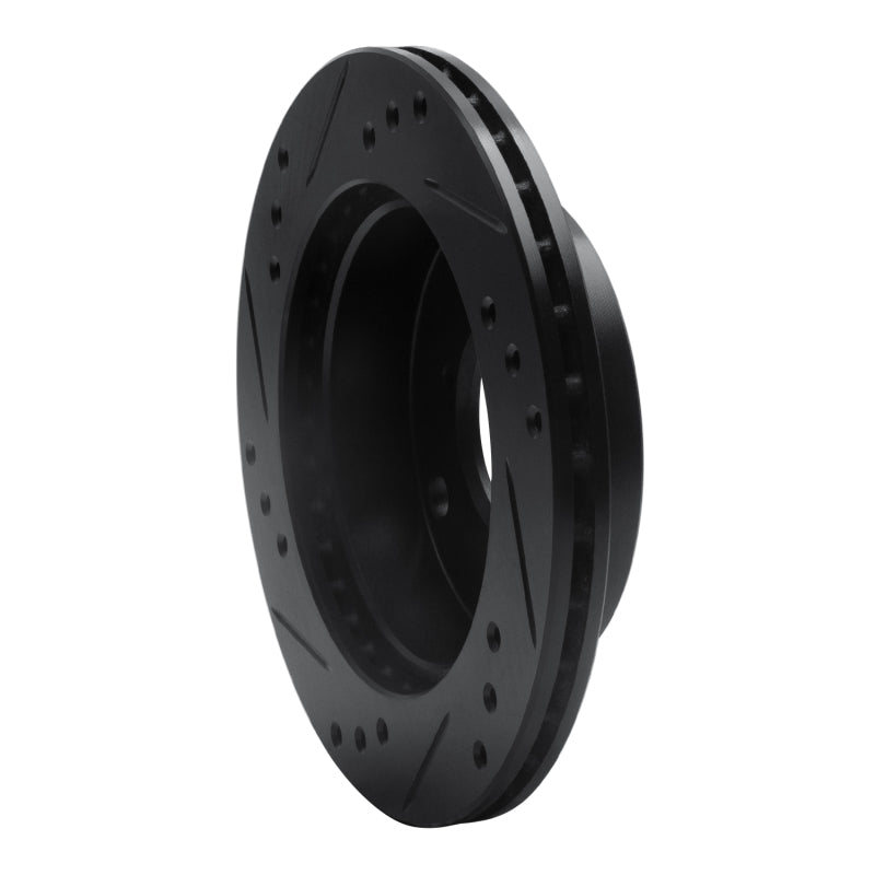 R1 89-01 Chevrolet Metro Front Right Drilled & Slotted Black Brake Rotor