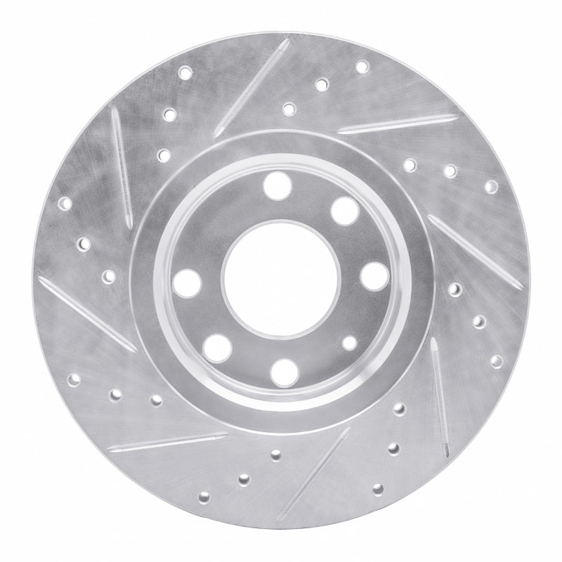 R1 06-10 Fiat Punto (Mexico) Front Right Drilled & Slotted Silver Brake Rotor