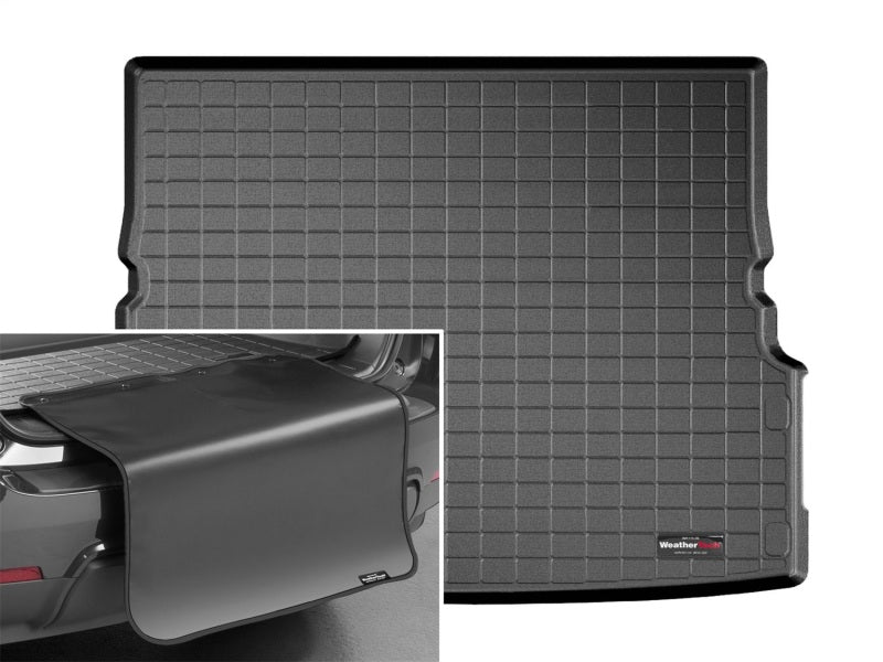 WeatherTech 04-15 Nissan Armada Cargo Liner - Black w/Bumper Protector