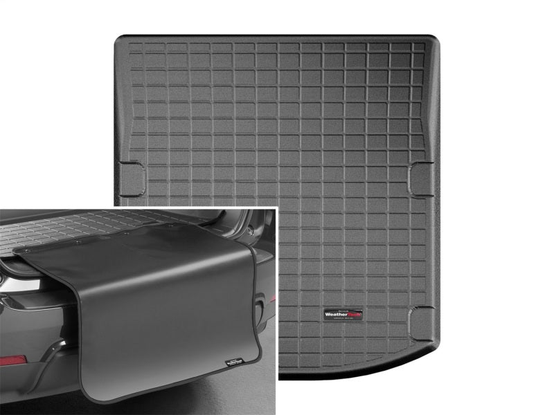 WeatherTech 2018+ Audi S4 Sedan Cargo Liner w/ Bumper Protector - Black