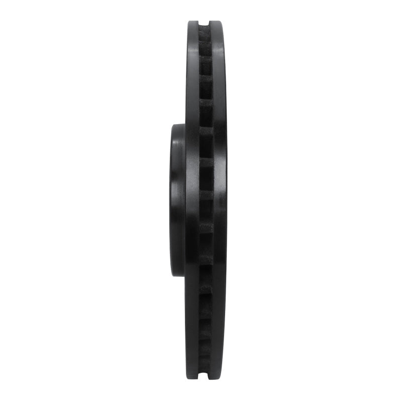 R1 08-11 Saab 9-3 Front Right Drilled & Slotted Black Brake Rotor