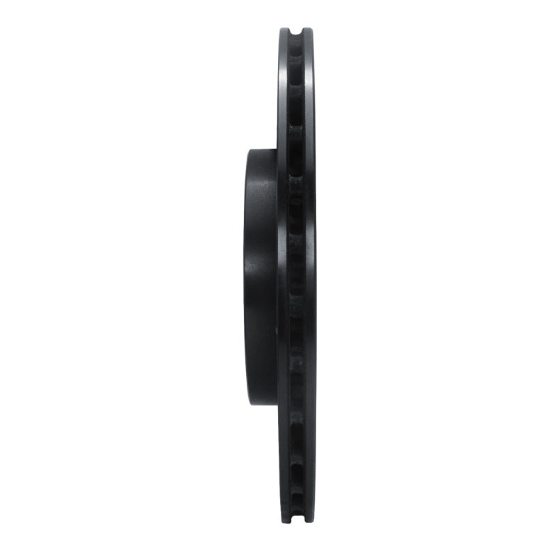 R1 2017-2020 Jaguar I-Pace Rear Left Drilled & Slotted Black Brake Rotor