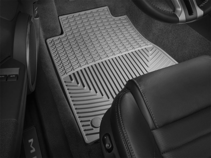 WeatherTech 12-13 Ford Mustang Front Rubber Mats - Grey
