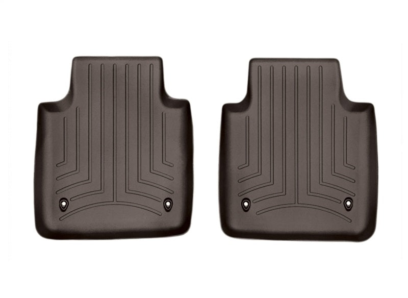 WeatherTech 2011+ Jaguar XJ Series Rear FloorLiner - Cocoa (Fits Long Wheelbase Models)