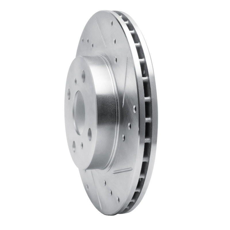 R1 93-02 Chevrolet Prizm Front Right Drilled & Slotted Silver Brake Rotor