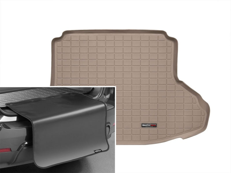 WeatherTech 04-09 Toyota Prius Cargo Liners w/ Bumper Protector - Tan