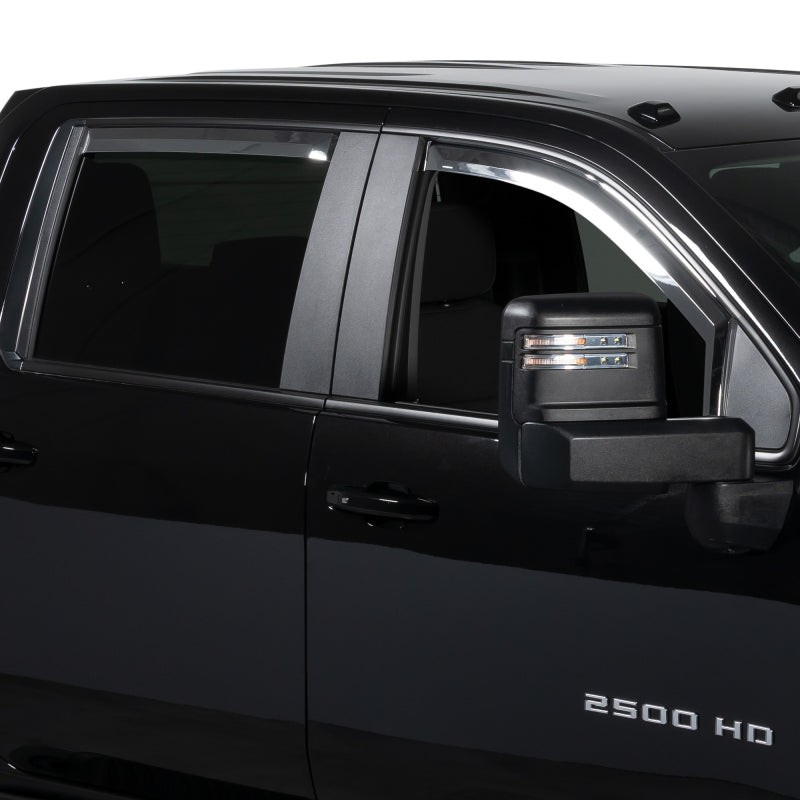 Putco 19-20 Chevy Silverado / GMC Sierra 1500 - Crew Cab (Set of 4) Element Chrome Window Visors