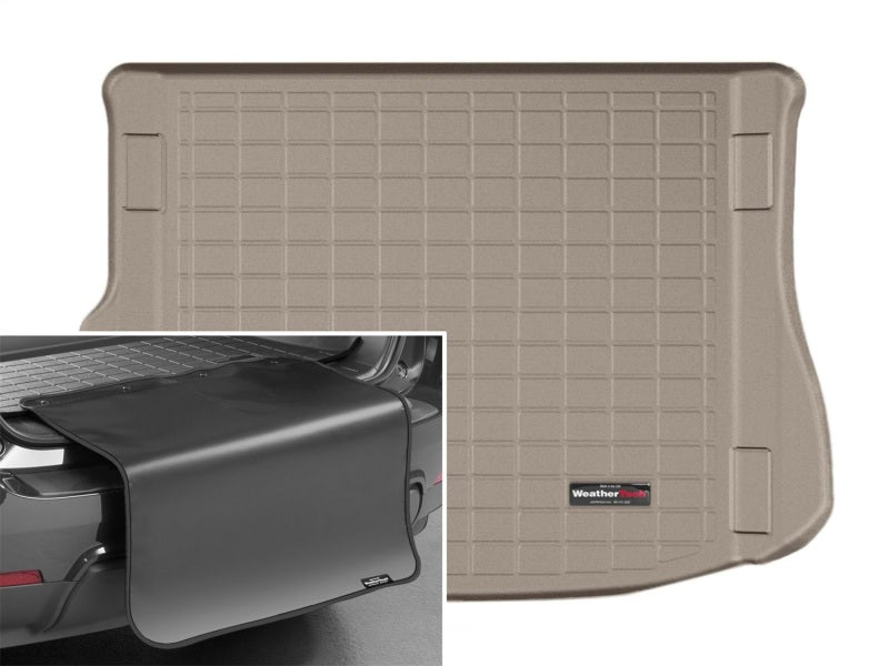 WeatherTech 2012+ Land Rover Range Rover Evoque 5-Door Cargo Liners w/ Bumper Protector - Tan