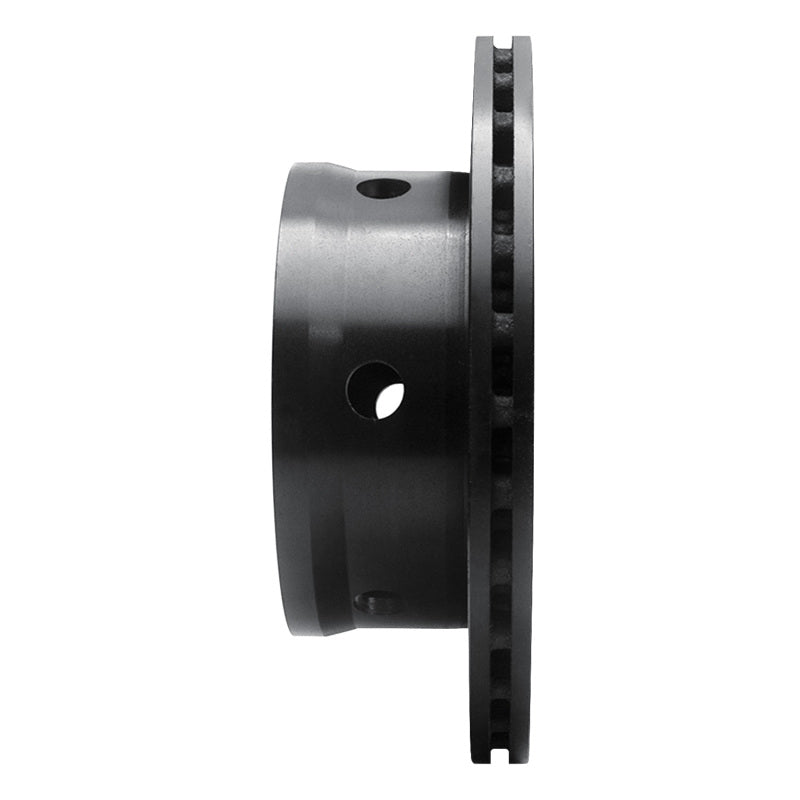 R1 02-06 Dodge Sprinter 3500 Rear Right Drilled & Slotted Black Brake Rotor