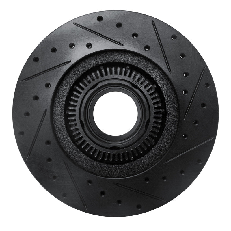 R1 95-97 Ford Ranger (USA/Canada) Front Left Drilled & Slotted Black Brake Rotor